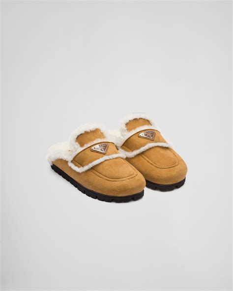 prada denim slippers|prada fuzzy slippers.